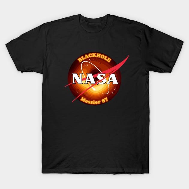 BlackHole Messier 87 NASA T-Shirt by Roufxis